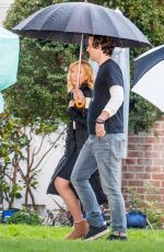 TONI COLLETTE on the Set of Unit Zero in Los Angeles 03/21/2017