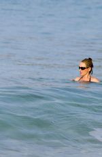 UMA THURMAN in Bikini at at Beach in St Barth 03/28/2017