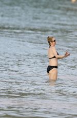 UMA THURMAN in Bikini at at Beach in St Barth 03/28/2017