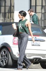 VANESSA HUDGENS in Flared Trousers Out in Los Angeles 03/14/2017
