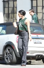 VANESSA HUDGENS in Flared Trousers Out in Los Angeles 03/14/2017
