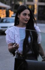 VANESSA HUDGENS Leave Nine Zero One Hair Salon in Los Angeles 03/15/2017