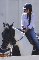 VANESSA HUDGENS Riding a Horse in Los Angeles 03/16/2017