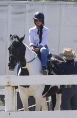 VANESSA HUDGENS Riding a Horse in Los Angeles 03/16/2017