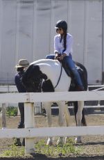 VANESSA HUDGENS Riding a Horse in Los Angeles 03/16/2017