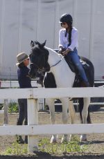 VANESSA HUDGENS Riding a Horse in Los Angeles 03/16/2017