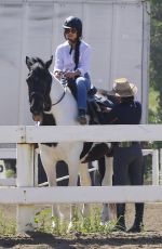 VANESSA HUDGENS Riding a Horse in Los Angeles 03/16/2017