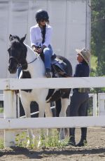 VANESSA HUDGENS Riding a Horse in Los Angeles 03/16/2017