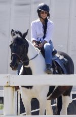 VANESSA HUDGENS Riding a Horse in Los Angeles 03/16/2017