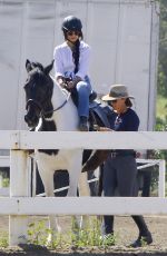 VANESSA HUDGENS Riding a Horse in Los Angeles 03/16/2017