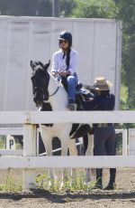 VANESSA HUDGENS Riding a Horse in Los Angeles 03/16/2017
