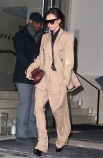 VICTORIA BECKHAM Leaves Her Hotel in New York 03/15/2017