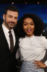 YARA SHAHIDI at Jimmy Kimmel Live 03/20/2017