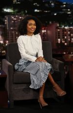 YARA SHAHIDI at Jimmy Kimmel Live 03/20/2017