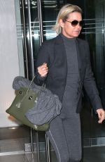 YOLANDA HADID Out and About in New York 03/08/2017