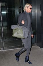 YOLANDA HADID Out and About in New York 03/08/2017