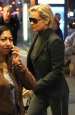YOLANDA HADID Out and About in New York 03/08/2017