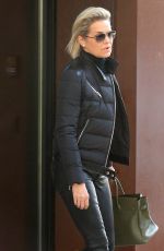 YOLANDA HADID Out in New York 03/13/2017