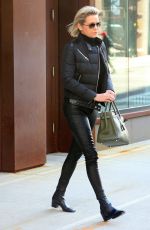 YOLANDA HADID Out in New York 03/13/2017