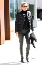 YOLANDA HADID Out in New York 03/13/2017
