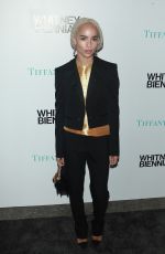 ZOE KRAVITZ at 2017 Whitney Biennial in New York 03/15/2017