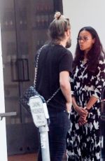 ZOE SALDANA and Marco Perego Out in Los Angeles 03/11/2017
