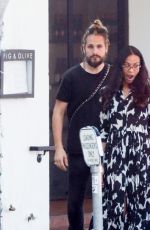 ZOE SALDANA and Marco Perego Out in Los Angeles 03/11/2017