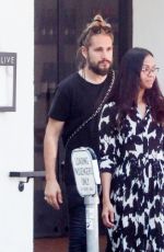 ZOE SALDANA and Marco Perego Out in Los Angeles 03/11/2017