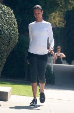ZOE SALDANA in Tights Out in Studio City 03/02/2017