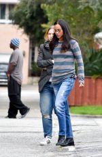 ZOE SALDANA Out and About in Los Angeles 02/27/2017