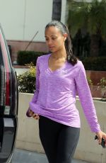 ZOE SALDANA Out and About in Los Angeles 03/14/2017