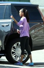 ZOE SALDANA Out and About in Los Angeles 03/14/2017