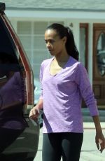 ZOE SALDANA Out and About in Los Angeles 03/14/2017