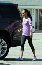 ZOE SALDANA Out and About in Los Angeles 03/14/2017