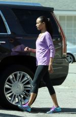 ZOE SALDANA Out and About in Los Angeles 03/14/2017