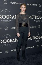 ZOSIA MAMET at Metrograph 1st Year Anniversary Celebration in New York 03/08/2017