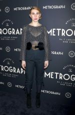 ZOSIA MAMET at Metrograph 1st Year Anniversary Celebration in New York 03/08/2017