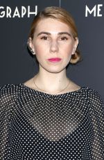 ZOSIA MAMET at Metrograph 1st Year Anniversary Celebration in New York 03/08/2017