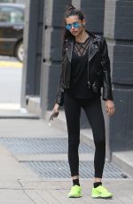 ADRIANA LIMA Arrives at a Gym in New York 04/23/207