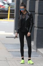ADRIANA LIMA Arrives at a Gym in New York 04/23/207