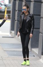 ADRIANA LIMA Arrives at a Gym in New York 04/23/207