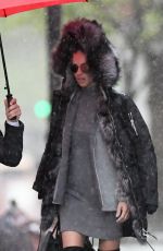 ADRIANA LIMA Out and About in New York 04/19/2017