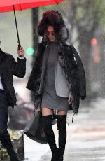 ADRIANA LIMA Out and About in New York 04/19/2017