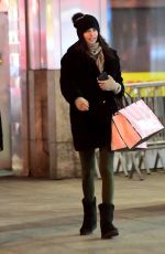 ADRIANA LIMA Out Shopping on 5th Avenue in New York 03/31/2017