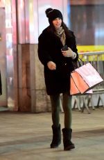 ADRIANA LIMA Out Shopping on 5th Avenue in New York 03/31/2017