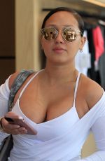 ADRIENNE BAILON in Tights at a Yoga Studio in Beverly Hills 03/31/2017