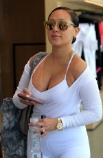 ADRIENNE BAILON in Tights at a Yoga Studio in Beverly Hills 03/31/2017