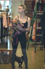 ALESSANDRA TORRESANI Walks Her Dogs Out in Los Angeles 04/10/2017