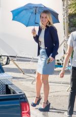 ALICE EVE on the Set of Hannah Royce
