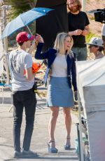 ALICE EVE on the Set of Hannah Royce